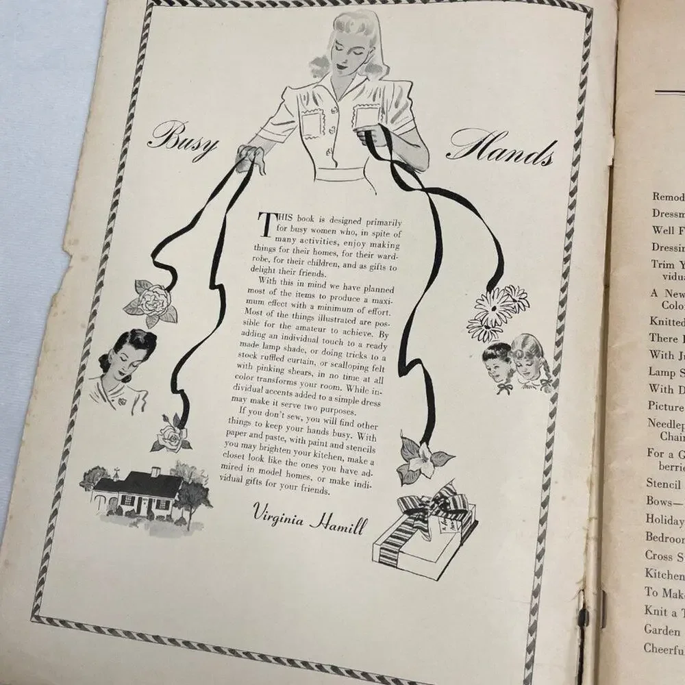 Vintage 1941 The Home Handicraft Book